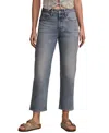 Lucky Brand Women's 90s Straight-leg Cropped Denim Jeans In Denim Daze Destruct Wash