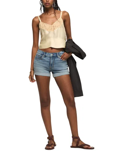 Lucky Brand Women's Ava Mid-rise Shorts In Blue