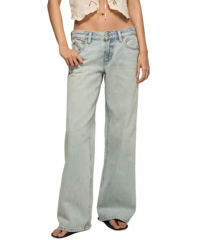 Lucky Brand Women's Baggy Wide Leg Jeans In Blue