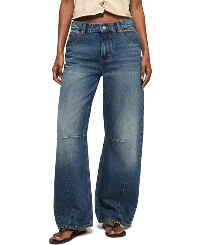 Lucky Brand Women's Barrel Wide Leg Jeans In Blue