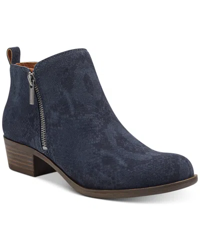 Lucky Brand Women's Basel Ankle Booties In Denim Snake