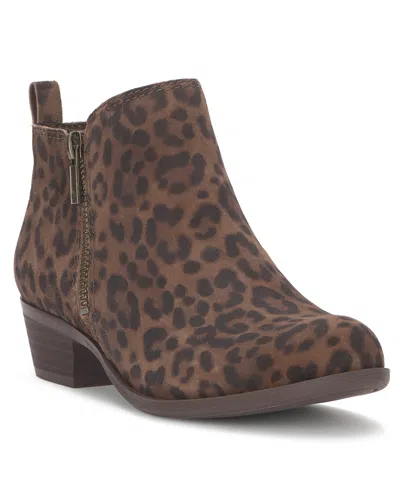 Lucky Brand Women's Basel Ankle Booties In Brown