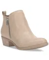 Lucky Brand Basel Bootie In Smoke Grey Leather