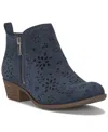 Lucky Brand Women's Basel Perforated Ankle Booties In Blue