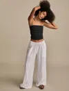 Lucky Brand Women's Beachy Gauze Pant In White