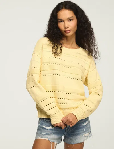 Lucky Brand Women's Beachy Pullover Sweater In Yellow