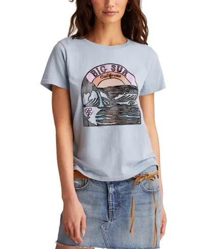 Lucky Brand Women's Big Sur Classic Crewneck T-shirt In Blue