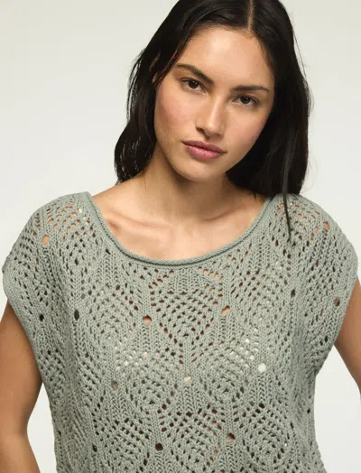 Lucky Brand Women's Boho Sweater Vest In Green