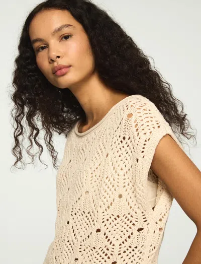 Lucky Brand Women's Boho Sweater Vest In Neutral