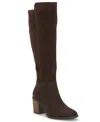 Lucky Brand Women's Bonnay Knee-high Block-heel Boots In Brown