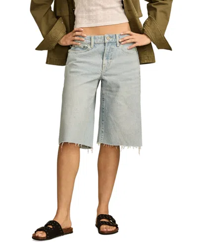Lucky Brand Women's Boyfriend Cut-off Bermuda Shorts In Seas The Day Wash