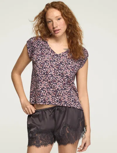 Lucky Brand Women's Braided Dolman Swing Top In Multi