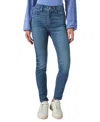 Lucky Brand Bridgette High Waist Raw Hem Skinny Jeans In Gemini