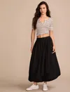 Lucky Brand Women's Bubble Poplin Maxi Skirt