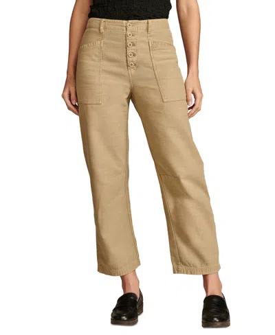 Lucky Brand Women's Button-fly Utility Pants In Twill