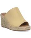 Lucky Brand Cabriah Espadrille Platform Wedge Slide Sandal In Sunlight Leather