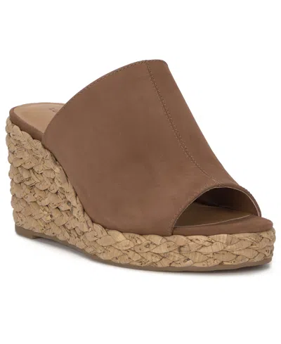 Lucky Brand Women's Cabriah Platform Wedge Heel Sandals In Brown
