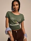LUCKY BRAND WOMEN'S CAN WE GET A FAKE TREE NEXT YEAR CLASSIC CREW