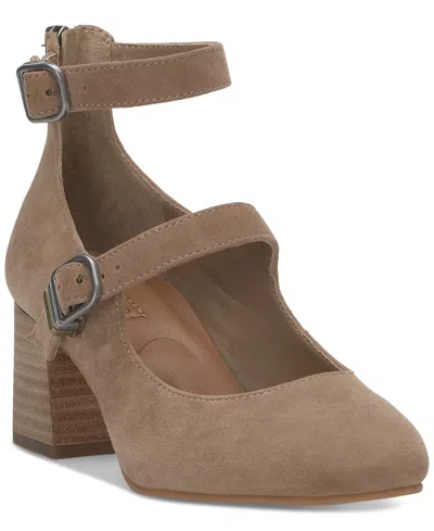 LUCKY BRAND WOMEN'S CEMLI DOUBLE-STRAP MARY JANE BLOCK-HEEL PUMPS