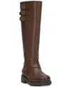Lucky Brand Women's Citere Buckle Tall Riding Boots In Reishi Summer Haze Leather
