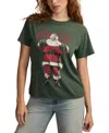 Lucky Brand Women's Claus Coke Classic Crewneck Top In Green