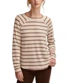 Lucky Brand Cloud Raglan Sleeve Knit Top In Neutral