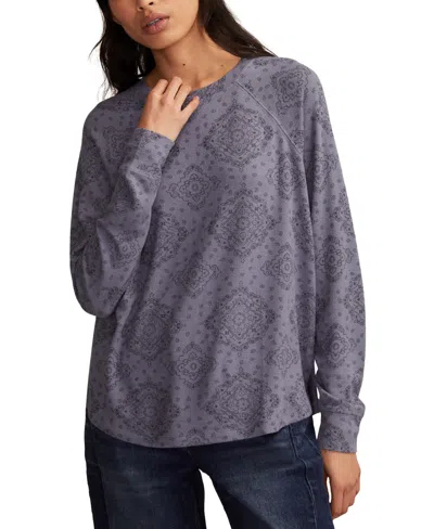 Lucky Brand Women's Cloud Long Sleeve Crew Neck Sweater In Multi