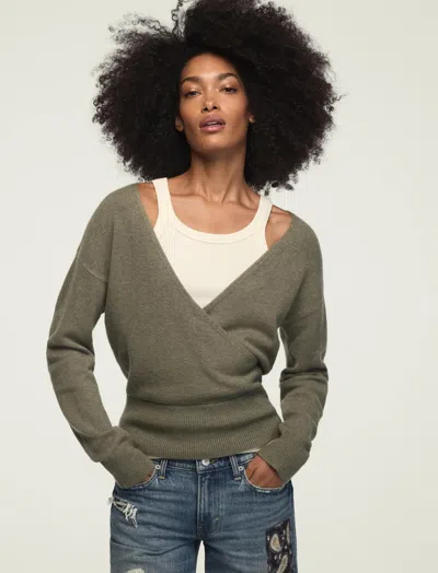 Lucky Brand Women's Cloud Soft Surplice Sweater In Multi