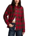 Lucky Brand Clyde Plaid Coton Flannel Button-up Shirt In Red