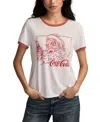 Lucky Brand Coca Cola Santa Graphic T-shirt In White