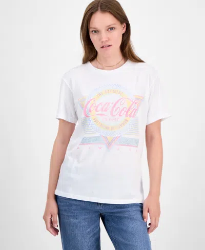 Lucky Brand Women's Coca Cola Summer Classic Crewneck T-shirt In White