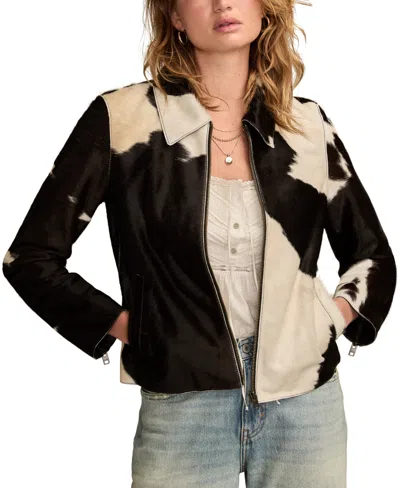 Lucky Brand Women's Collared Jacket In Black