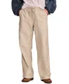 Lucky Brand Wide Leg Utility Drawstring Pants In Tofu