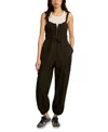 Lucky Brand Women's Cotton Utility Sleeveless Jumpsuit In Raven