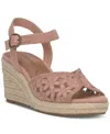 Lucky Brand Women's Coyna Floral Lace Platform Espadrille Wedge Sandals In Bellini Floral