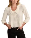 Lucky Brand Women's Crinkled Peter Pan Collar Blouse In Multi