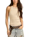 LUCKY BRAND WOMEN'S CROCHET TRIM TANK TOP