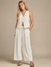 Lucky Brand Women's Cropped Poly Pant In White