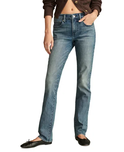 Lucky Brand Women's Curvy Mid Rise Sweet Straight-leg Jeans In Gemini