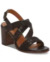 LUCKY BRAND WOMEN'S DABENE WOVEN STRAPPY SLINGBACK BLOCK-HEEL SANDALS