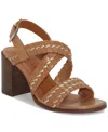 LUCKY BRAND WOMEN'S DABENE WOVEN STRAPPY SLINGBACK BLOCK-HEEL SANDALS