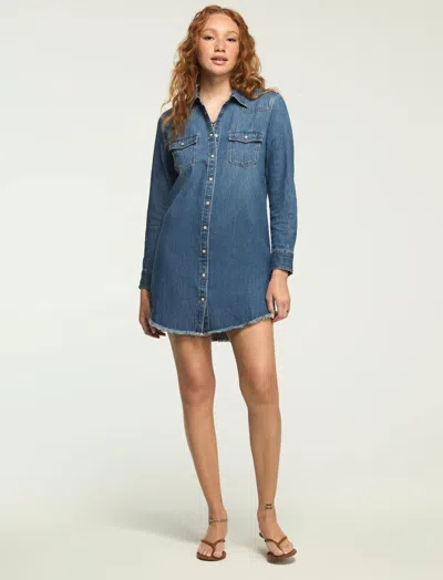 Lucky Brand Women's Denim Shirt Dress In Blue