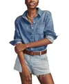 Lucky Brand Utility Denim Button-up Shirt In Bayside