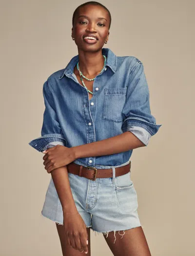 Lucky Brand Women's Denim Utility Shirt In Blue
