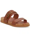 Lucky Brand Dineesa Studded Two-strap Sandal In Conger Leather