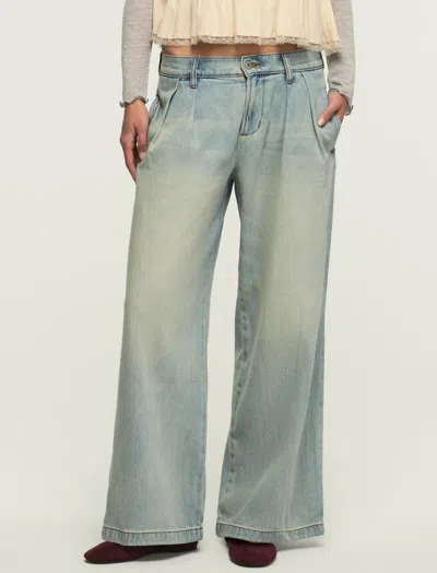 Lucky Brand Women's Double Pleated Trouser In Blue