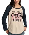 Lucky Brand Women's Drink A Bottle Coca Cola Crew Neck T-shirt In Blue