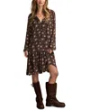 Lucky Brand Women's Dropped Waist Floral Mini Dress In Multi