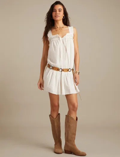 Lucky Brand Women's Easy Mini Day Dress In White