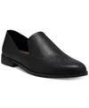 Lucky Brand Ellopy Womens Leather Almond Toe Loafers In Black Leather